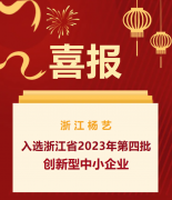 喜报|浙江Z6官网入选浙江省2023年第四批创新型中小企业名单